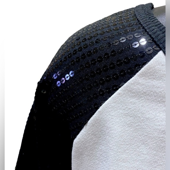 NFL Vintage NEW ORLEANS SAINTS Sequined FLEECE LINED JERSEY Size 2X Black White - Picture 5 of 15